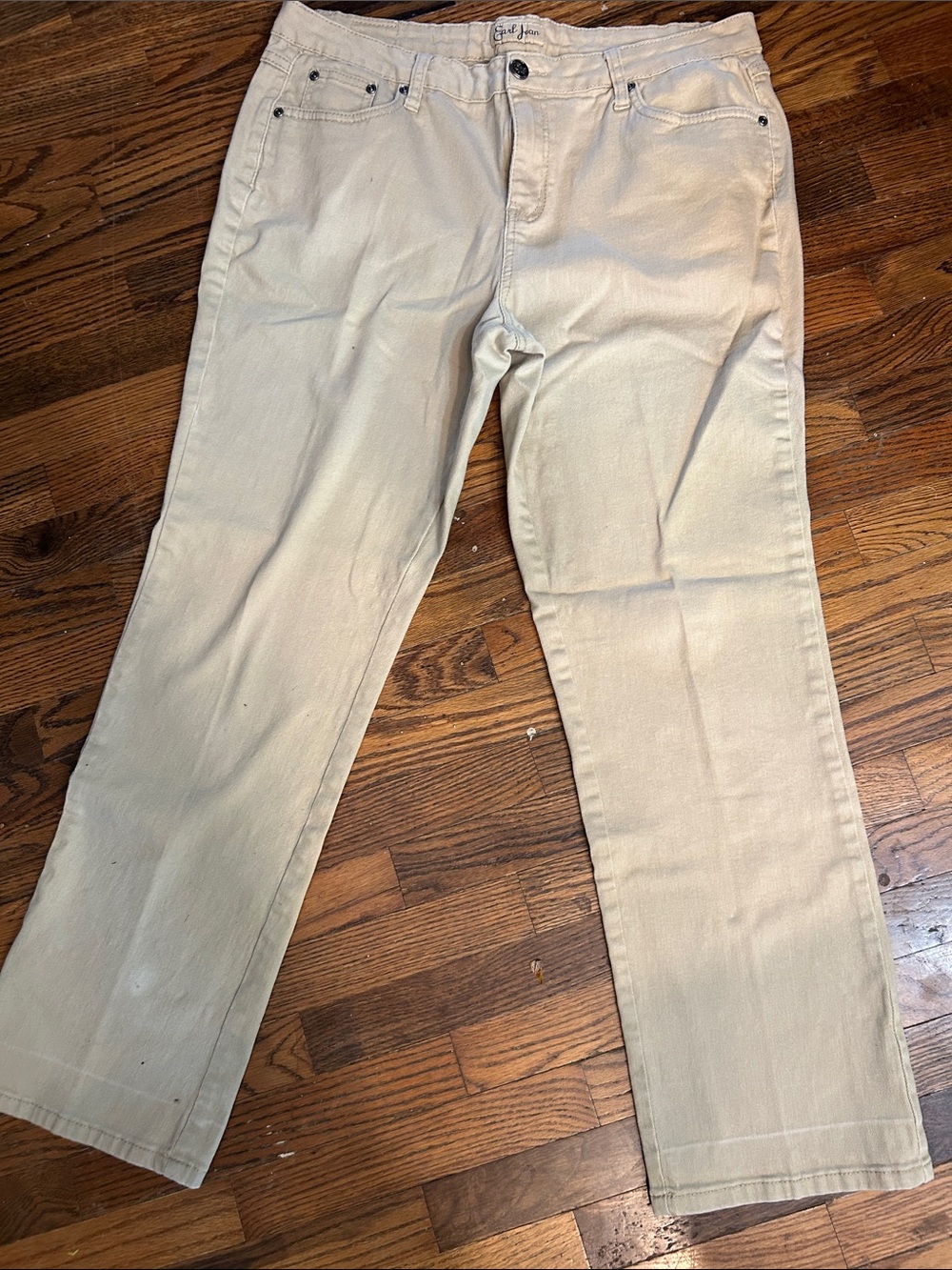 Earl Jeans Light Khaki Straight-Leg Chinos